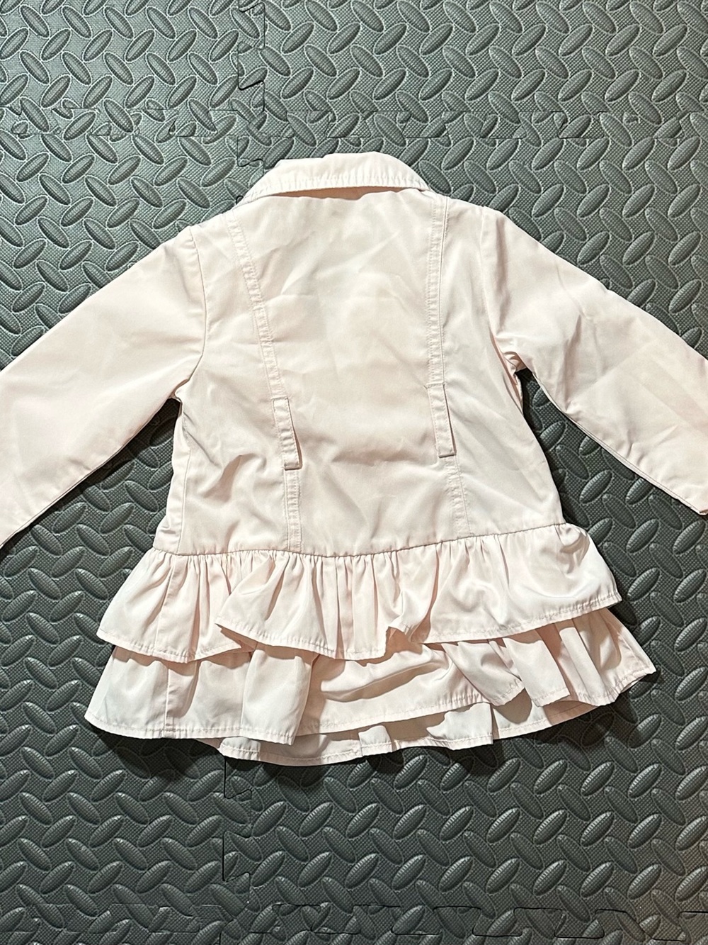 Girls' Light Pink Ruffle Biscotti Jacket - Picture 3 of 3